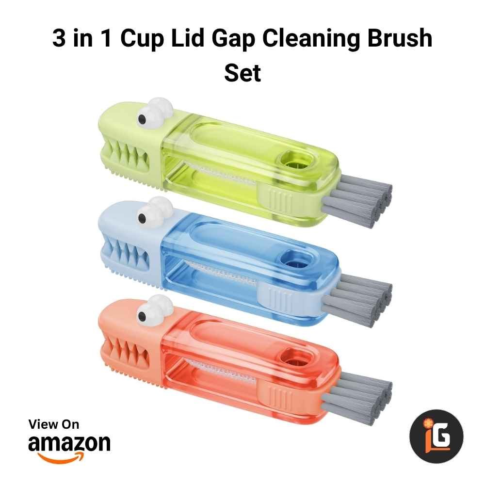3 in 1 Cup Lid Gap Cleaning Brush Set