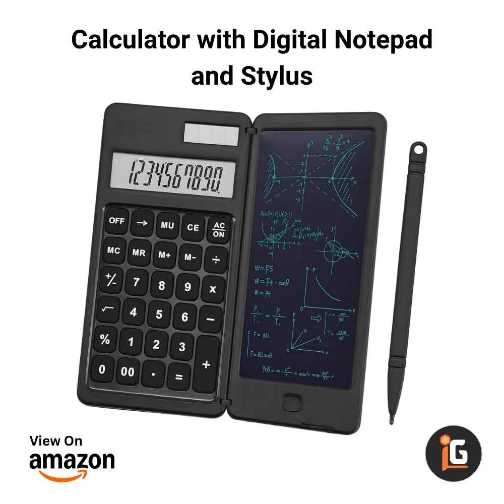 Calculator with Digital Notepad and Stylus